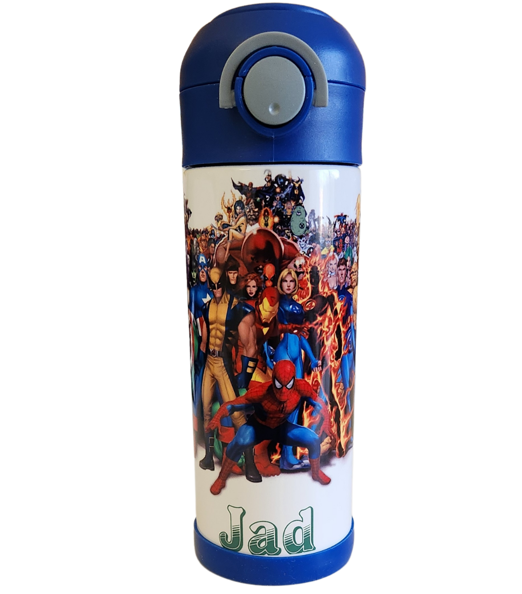 12 oz - Bouteille thermos enfant à paille - 350ml