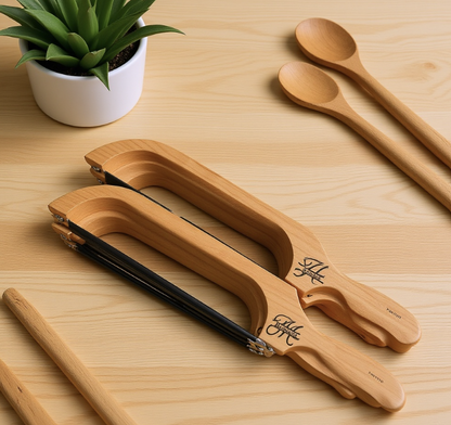 Scie à pain artisanale en bois – L'art de la découpe