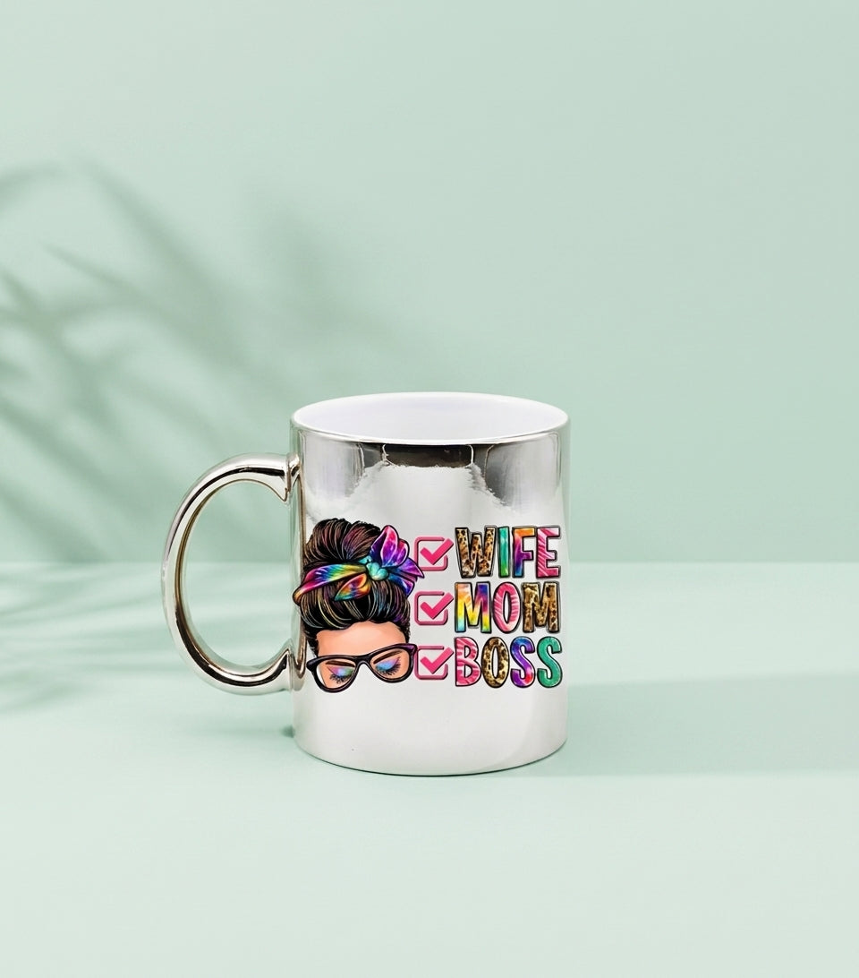 Mug Métallique Fini Miroir – 11 oz (325 ml)