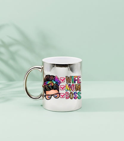 Mug Métallique Fini Miroir – 11 oz (325 ml)