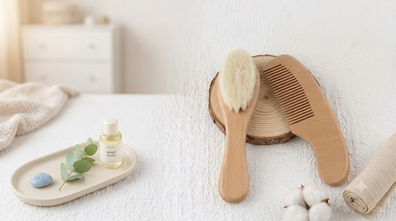 Duo Brosse & Peigne en Bois