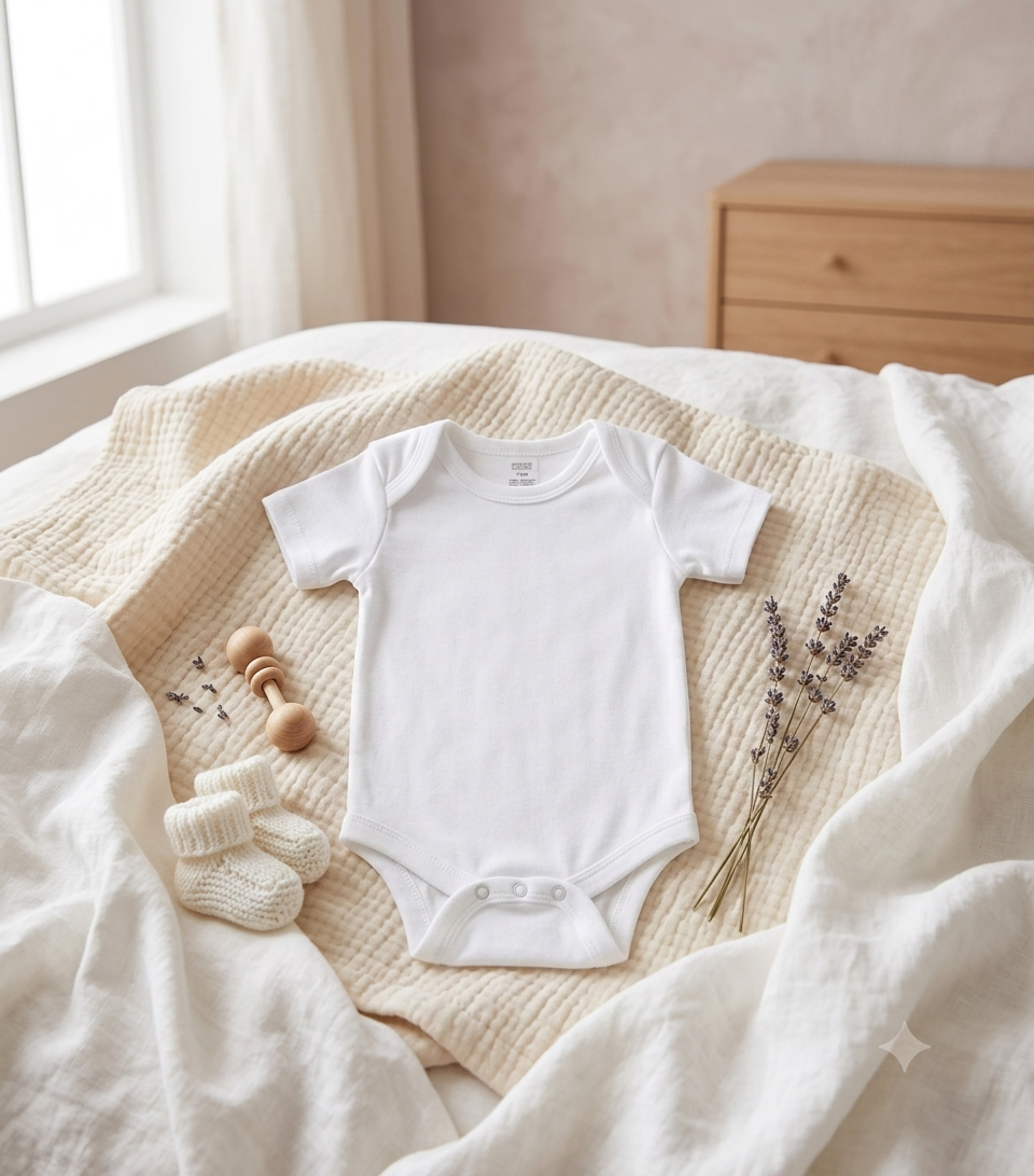 Body Bébé en Coton Personnalisé – Douceur et Style pour votre Tout-Petit