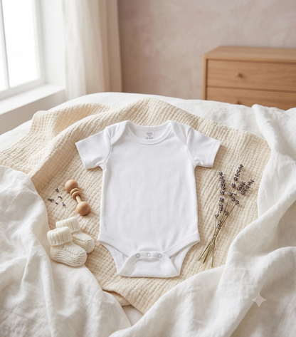 Body Bébé en Coton Personnalisé – Douceur et Style pour votre Tout-Petit