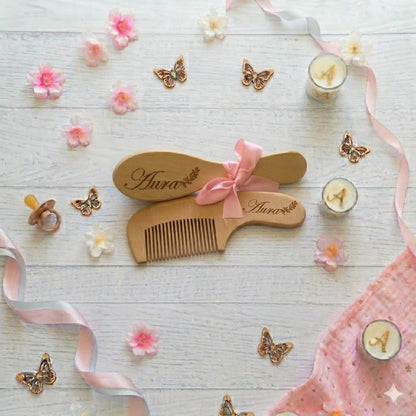 Duo Brosse & Peigne en Bois